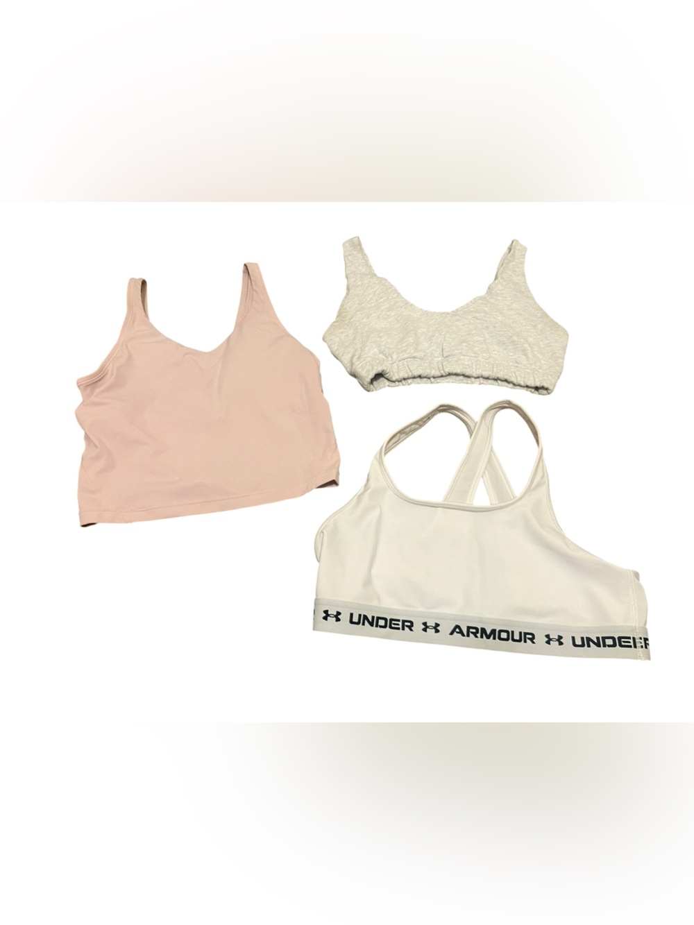 Lot of 3 Sports Bras, Bralette, Bra Tank Size XS/Youth XL